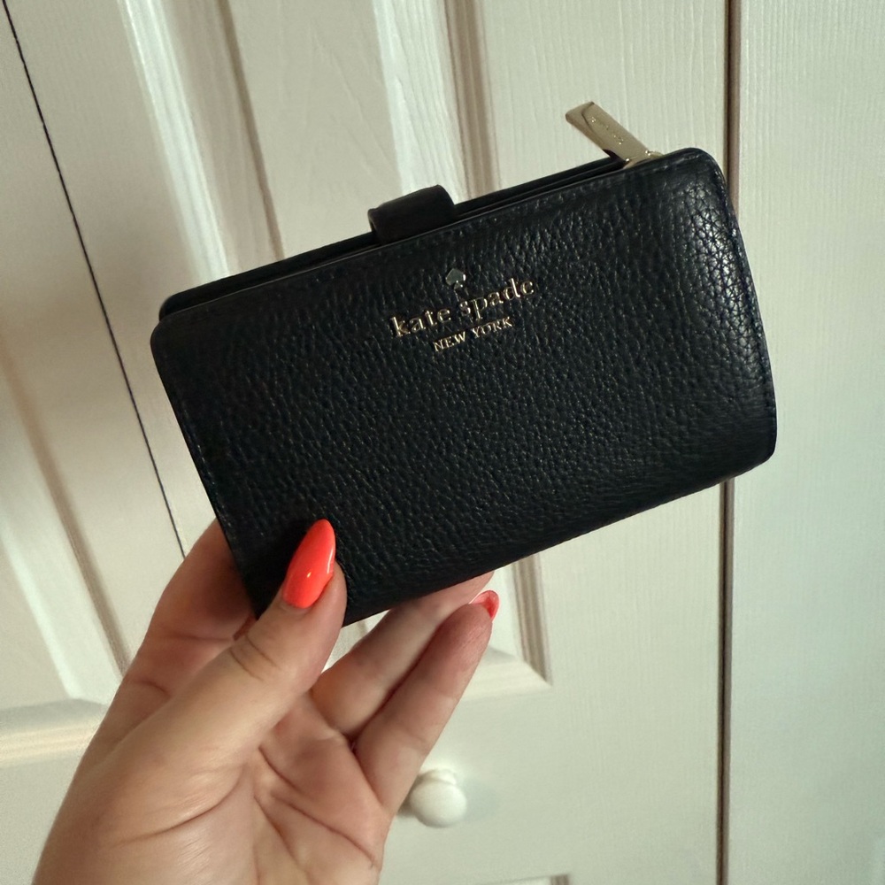 Kate Spade Black Textured Wallet